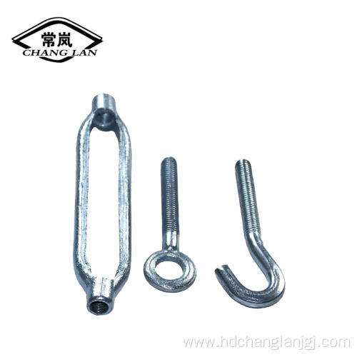 DIN480 hardware hot forging open body turnbuckle